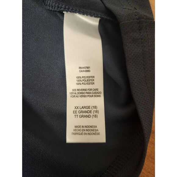 NFL Chicago Bears YOUTH XXL (18), navy and orange v neck shirt - Picture 4 of 5